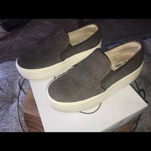 Steve Madden Platform Shoes Bellie Brown Snake